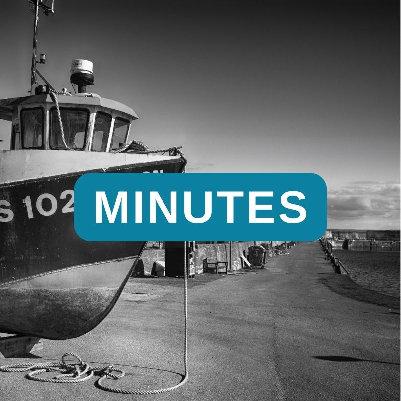 Clickable link to the most recent minutes of meetings.